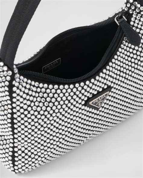 prada borsa con brillantini|farfetch borse prada donna.